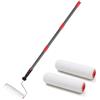 DAKEPOLE Rullo Colorato, 70-210cm Rullo per Pittura con Asta Telescopica Rullo per Pittura Multifunzionale con Pennello per Casa Rullo per Pittura in Acciaio Inox per Pareti e soffitti