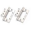 TOOLSTAR - Coppia di cerniere per porta, 10,2 x 7,6 cm, in acciaio INOX, con cuscinetti a sfera di ricambio, con 16 viti (spessore 2,5 mm)