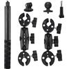 LEIMEND Kit Montaggio per Moto Kit Supporto per Fotografia in Bicicletta Compatibile con Insta360 X5 X4 X3 X2 X ONE RS R Adatto per La Fotografia Ciclistica Con il Bastone per Selfie