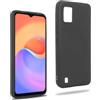REY Cover in Gel TPU Nera per ZTE Blade A52 Lite, Ultra Sottile 0,33 mm, Morbido Flessibile, Custodia Silicone