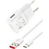 Luftschloss Spina di ricarica USB, con cavo di ricarica USB C da 2 m, caricatore universale compatibile con iPhone, Samsung Galaxy, Huawei, e-reader, tablet per bambini, giocattoli, TV box, cuffie 5 V 2 A