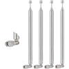 CHUNCHEN 4 Pezzi SMA Maschio Antenna Telescopica 8 Sezioni Telescopica Antenna Portatile 73.5CM/28.9IN per TV AM FM Radio Stereo Ricevitore