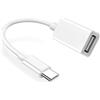 Hatuge Adattatore da USB-C a USB, cavo OTG certificato Apple MFi per iPhone 17, 16, 15, iPad, MacBook per collegare unità flash USB, lettore di schede, tastiera, mouse, pianoforte, U Disk (USB-C)