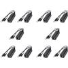 Hundnsney 10 x PS5712TG Gigabit Power by Ethernet Splitter 10/100/1000Mpbs RJ45 Supporto IEEE802.3 AF/at (30W) Splitter PoE