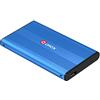 QUMOX USB 3.0 Enclosure 2.5 Hard disk esterno SATA HDD / SSD Case Blu QH-20U3