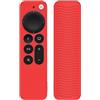 BIIULHCI Custodia telecomando per Apple TV 4K Siri Remote 3rd Gen (2022) / 2nd Gen (2021) Custodia in silicone per accessori TV (Red Not Glow)