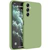 HAFFAN Custodia in Silicone TPU Compatibile con Samsung Galaxy A14 5G / A14 (4G) (6.6 inches), Cover Case Protettiva per Cellulare - Verde Matcha