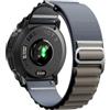 NotoCity Cinturino per Garmin Instinct/Crossover/3 AMOLED, Gancio a G Regolabile 22mm(Blu)