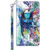 VQWQ Cover per Huawei Mate 20 Lite, Custodia a Portafoglio in Pelle PU Animale Dipinto Slot per Schede Libro Cavalletto Supporto Flip Case Wallet Cordino Chiusura Magnetica per Maschio Donna-[3D]-Gufo