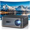 HAPPRUN Proiettore 4k【1500ANSI/Auto Focus/Keystone】HAPPRUN AI Evita Ostacoli Videoproiettore TV, WiFi 6 & Bluetooth 5.2 Projector 300'' con 50% Zoom Home Cinema per Telefono/TV Stick/PS5/PC