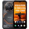 Blackview FORT 2 AI Smartphone Rugged Leggero, Editor di Foto IA, 24GB+256GB, 10,7mm Ultra-sottile, 16MP+13MP, 6,56'' HD+, Telefono Robusto IP68 Antiurto Cellulare, Android 15 DUAL SIM, GPS NFC Nero
