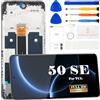 SRJTEK Kit di riparazione per display LCD TCL 50 SE 2024 per TCL 50 SE T611B Sostituzione dello schermo T611B Touch Screen Digitizer Assembly Kit di riparazione (nero, con cornice)