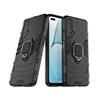 LuluMain Compatibile con OPPO Realme X50 5G Cover, Custodia Armor Anello Cavalletto (Funziona con il Supporto Magnetico per Auto) Case Paraurti (Nero)
