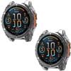 SEIAIYG Custodia Compatibile con Garmin Fenix 8 51mm, [2 Pezzi] Cover Protettiva in Morbido TPU, Antiurto e Infrangibile - Trasparente+Trasparente