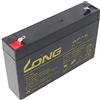 AccuCell Kung Long WP7 - 6 batteria al piombo 6 Volt 7 AH, FASTON 6,3 mm