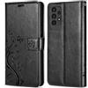 betterfon Custodia per Samsung Galaxy A13, custodia per Samsung A13 4G, con scomparti per carte di credito, in TPU di qualità, compatibile con Samsung Galaxy A13 4G (SM-A135F), nero