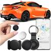 FUYAOSC GPS Tracker per Auto, Localizzatore Bluetooth Compatibile per Android senza ABO, Copertura Globale In Tempo Reale Tracciare Magnetico GPS, Air Tracker Android Nascosto per Auto e Moto