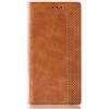 Dedux Portafoglio Custodia Cover Compatibile con LG k30 2019, Cover per Biglietti da Visita in Pelle Retro con Chiusura Magnetica Premium Pu Flip, Marrone