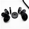 PrecisionGeek - Set di 8 cuscinetti per altoparlanti | (diametro 20 mm | spessore 4 mm | alluminio nero)