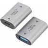 xiongWeiLai 2 pezzi 10 Gbps USB C a USB A adattatore 3.1, USB A femmina a USB C femmina accoppiamento USB 3.1, USB Type C OTG ingresso USB A adattatore di uscita per laptop tablet smartphone, compatto