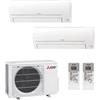 HISENSE CONDIZIONATORE MITSUBISHI SMART MSZ-HR DUAL SPLIT INVERTER R32 MXZ-2HA50VF A++