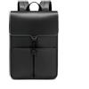 DremFreo Zaino Casual Porta PC 15.6 Pollici, Urban Vintage Quadrato da Lavoro e Viaggio in Nylon e Pelle PU #522 (Nero Antracite)