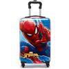 Disney Store Official Valigia Spider-Man, 31 x 21 x 53 cm, trolley blu e rosso bimbi con manico telescopico, ruote multidirezionali e tasca interna