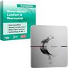 hansgrohe ShowerSelect Comfort Q - Miscelatore termostatico incasso, Rubinetto termostatico con blocco di sicurezza (SafetyStop) a 40° C, Termostato, 1 utenza, cromo