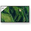 Sony FW-43BZ35P Display professionale da 43 pollici con standard Deep Black antiriflesso e protezione dalla polvere IP5X