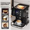NONE Macchina per caffè espresso domestica da 1,5 L, 220 V, con funzione per caffè caldo e freddo, display touchscreen e montalatte integrato, per l'uso quotidiano in casa