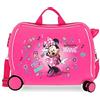 Disney Minnie Stickers Valigia per bambini Rosa 50x38x20 cms Rigida ABS Chiusura a combinazione numerica 34L 2,1Kgs 2 Ruote Bagaglio a mano