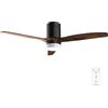 Cecotec Ventilatore da Soffitto con Luce e Telecomando EnergySilence Aero 4600 Arctic Black&Chocolate. Motore DC 38W, Diametro 132cm, Lampada LED 18W, 3 Pale, 6 Velocità, Timer 8h, Silenzioso