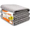 OFITURIA Coperta per Trasloco, Misura 75x100cm, Protegge i Tuoi Mobili da Urti e Trasporti, Coperta Riutilizzabile, Ideale per Attività, Animali o Ristrutturazioni, Tessuto Spessore 3,6mm (3 pz)