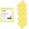 Maya Panno Ultra Plus. Speciale per Vetro e Acciaio Inox. Massimo Assorbimento senza Lasciare Tracce. Potere Anticalcare e Antibatterico. Confezione da 5 Unità (Giallo)