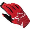 alpinestars Radar Pro Guanti MX unisex rosso