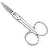 AUSONIA - Forbice da unghie per manicure e pedicure tutte acciaio con lame curve da 3,5, 9Cm con gambo retto esagonale