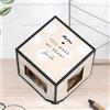 Wanapix | Cubo Foto Girevole | Regalo Personalizzato | Portafoto Girevole | Portafoto Multiplo | Batteria AA (non inclusa) | 9,8 cm | Heart