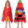 Get Trend Sesame Street Incappucciato Asciugamani Bagno Ragazzi, Assorbente Asciugamano Cotone, Piscina Nuoto e Asciugamano da Mare, Poncho da Bagno, Accessori Viaggio Regalo per Ragazzi (Rosso Sesame Street)