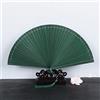 qbodp Ventaglio Pieghevole Piccolo Per Donne E Uomini,Ventagli Pieghevole Portatile In Bambù Vintage Cinese Per Matrimonio,Balli,Feste,Spettacoli,Verde