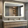 A ARTFORMA Specchio Bagno Moderno LED Rettangolare 120x70 cm - Senza Cornice con Luce LED | Anti-Appannamento | Comando Touch | Parete | Colore della luce regolabile
