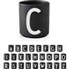 Design Letters Tazzine Caffe con Iniziale (A-Z) | Regali Natale Donna, Regalo Uomo Natale, Decorazioni Natalizie | Tazze Colazione | Porcellana Tazzine Caffe Particolari | Tazze da The, 250 Ml