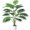 SOMYTING Pianta Artificiale Monstera In Vaso 18 Rami, 71 cm Pianta di Monstera Tropicale Artificiale Foglie Verdi Pianta Hawaiana Piante Finte da Interno