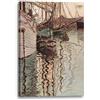 Printed Paintings Stampa su Tela (80x120cm): Egon Schiele - Barche a Vela nelle Onde (Trieste)