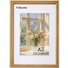Feihorrm Cornice portafoto vintage, A3 in massiccio legno di quercia, con vetro temperato, per foto 29,7x42 cm senza passepartout o 20x28,7 cm con passepartout (Beige, A3 (29,7x42 cm))