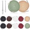JNYUTEEN 12 Pezzi Cordoncino per Pantaloni da Jogging, 130 cm Corde di Ricambio, 6 Colori Cordoncino per Pantaloni Coulisse per Pantaloni Felpe Cappuccio Giacche Sportive