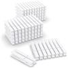 FeFu Confezione da 100 mollette in legno bianco, mollette per vestiti, per artigianato, arte, vestiti, immagini, 7,4 cm