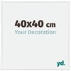 yd. Your Decoration, cornice portafoto 40 x 40 cm, colore bianco lucido, cornice in plastica con vetro acrilico - cornice 40 x 40 cm - Annecy