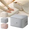 Cemssitu Ultra Space Saving Self Compression Organizer, Heavy Duty Moving Bags, Compression Packing Cubes for Travel, Compression Storage Packing Bags for Clothes, Comforters (Grey,L)