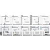 Lankater 10 pc/Insieme Forma Specchio Muro Adesivi Geometrica della Decorazione per la Decalcomania di Arte Parete Finestra della Cucina Home Decor