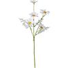 Ikosora Fiore Artificiale, 10 Pezzi Fiore Artificiale Decorazione Margherita Finta, Margherite Di Seta Artificiale Con Steli Decorazione Vaso, Margherite Finte Finestra Matrimonio Decorazione (Bianco)